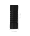 Black rubber insulation sleeve with measurements, 2 Pack Heat Resistant Steam Wand Covers For Espresso Machines Rubber Insulation Sleeve To Prevent Burns Fits Various Steam Pipes Barista Safety Gear Essentials.