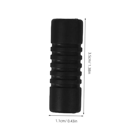 Black rubber insulation sleeve with measurements, 2 Pack Heat Resistant Steam Wand Covers For Espresso Machines Rubber Insulation Sleeve To Prevent Burns Fits Various Steam Pipes Barista Safety Gear Essentials.