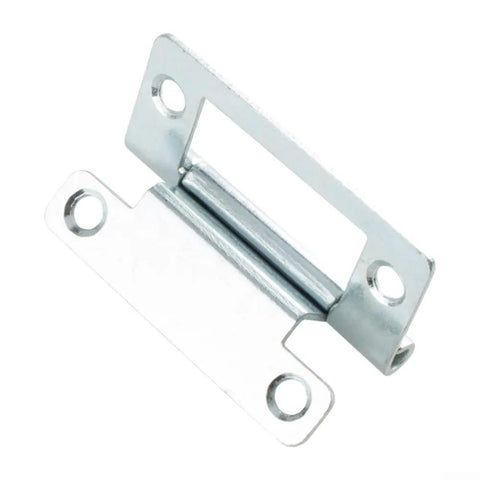 Ultra Tough Steel Cranked Flush Hinge For 15 To 19mm Cupboard Doors Zinc Plated Finish For Moisture Protection Outdoor And Indoor Use