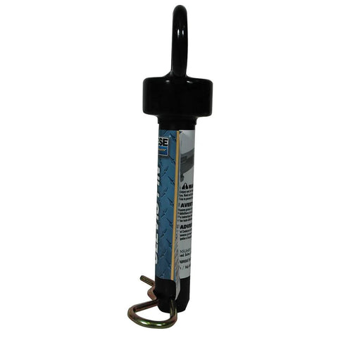 One-Inch Diameter Clevis Pin With Comfort Grip Handle, Heavy-Duty Heat-Treated Grade Eight Steel, Black Powder Coat Finish, Includes Cotter Pin, Lets Connected Parts Rotate Smoothly For Trailer Hitch Assemblies