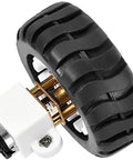 12V 550RPM Miniature Gear DC Motor With Plastic Wheel And Fixed Frame, 3mm Shaft, 10mm Length for DIY Robotics Projects