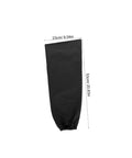 Heavy Duty Fire Retardant Welding Sleeves Featuring A Locksteady Snug Fit And Next Level Heat Resistant Arm Guards crafted from premium cotton, black sleeve size shown.