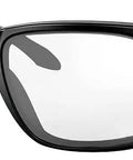 Heavy Duty X Ray Radiation Protection Glasses With Built Bad O Matter Frames And Top Shelf Lead Equivalent Lenses For Medical Imaging Pros Rx Ready Red Black Frames side view
