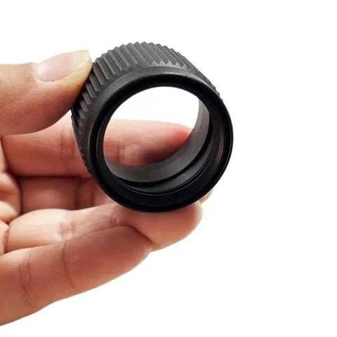 Drop In Spray Lance Fixing Nut Locknut For T25 T50 Drones, hickory material, handheld view, detailed threading for spray rod assembly.
