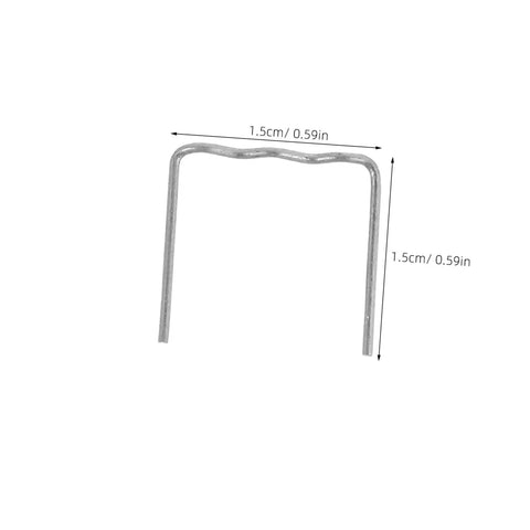 Hot melt staple from 100 Piece Car Bumper Plastic Repair Welding Rods Kit With Hot Melt Staples For Quick Dashboard Repairs.