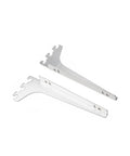 Stainless Steel L Bracket Shelf Support Wall Mount For Kitchen Cabinets Closets And Wardrobes 2 8 Inch Height Silver