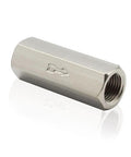 Joywayus brass air check valve with G1/4 female threads, full-port, silver, pack of 2