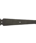 Rustic Decorative Forged Iron False Hinge For Barn Doors, Matte Black Finish, 8 1/16 Inch Length, adds farmhouse charm, durable forged iron.