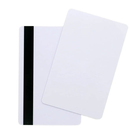 Kickass Straight Up CR80 Standard ID Badge Cards With Legit HiCo Magnetic Stripe 30 Mil Thick Blank PVC Credit Card Size Photo Printable For Smart Readers And Writers Super Smooth No Fuss 10 Pack