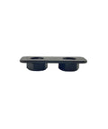 Front view of Ranger Hinge Plate OEM Part 5256140-458 For UTV Models, black metal, engineered for precise fit and durability.