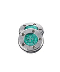 Custom Dope Green Four Leaf Putter Screws And Adjustable Weights 20 Gram Total Setup with sleek steel and green accents.