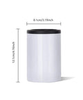 4 Pack 12 Oz Sublimation Can Insulators White Stainless Steel Beer Can Coolers For Tumbler Press And Mug Press Printing Oven Use