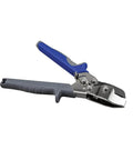 V Notcher For Ductwork And Sheet Metal Cutter For 30 Degree V Angles Heavy Duty Drop Forged Jaw With Throat Depth Thirteen Sixteen Inches Notches Corners And Take Off Tabs Fits 24 Gauge Steel And 26 Gauge Stainless, side view