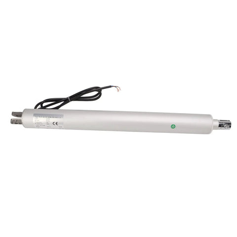 Heavy Duty 12V Tubular Electric Linear Actuator With Planetary Gear Reduction And Tough As Nails Aluminum Housing For IP67 Waterproof High Speed 200mm Stroke Operation Offering Plug And Play Rv Install Or Industrial Setup Straight Up Reliable Performance - compact design with wiring and aluminum casing.