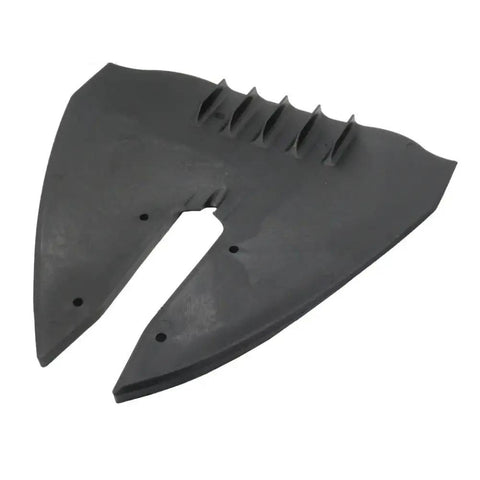 Red Sport 200 Whale Tail Hydrofoil Stabilizer For 8 to 40 HP Outboard Motors, top view showing smooth black surface.