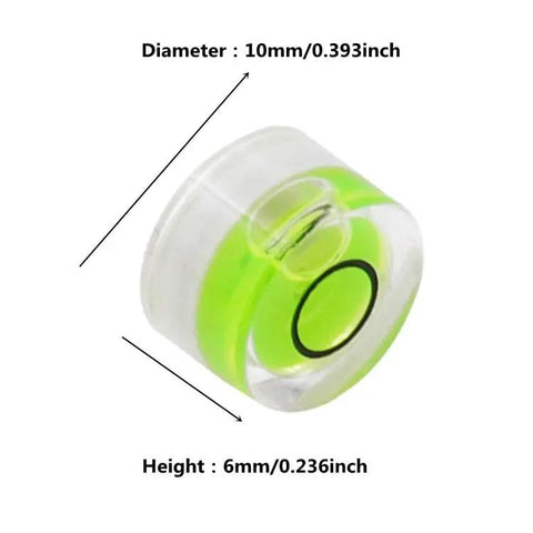 10 Pack Mini Circular Bubble Spirit Levels Dead On Bullseye Gauge For Layout And Measuring Compact Acrylic Tool With Fluorescent Dial Rock Solid Build For Contractors And Diy Crews Always On Target Every Single Shift