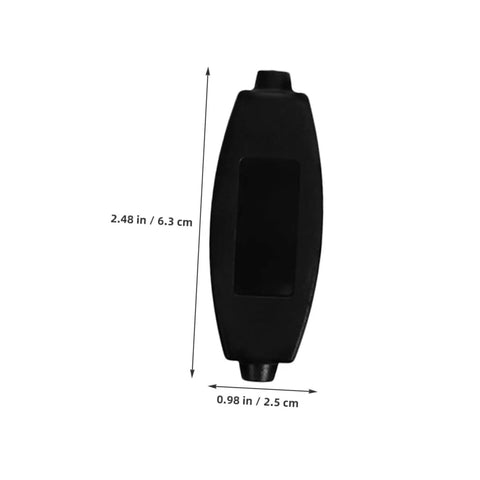 Black ABS plastic enclosure from 20 Pack ABS Plastic Enclosure Boxes for Electronics Projects PCB Housing, size 2.48 x 0.98 in