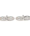 Two Pack Oval Cabinet Door Hinges 316 Stainless Steel Folding Hinges With Deep Hole Design For RV Boat Marine Window Box Quiet And Durable Outdoor