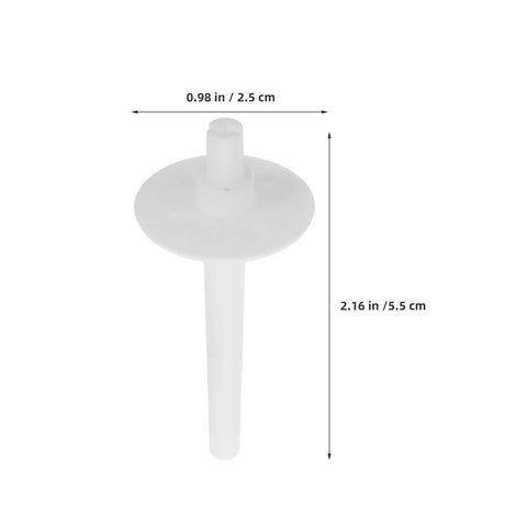 12 Pack Sewing Machine Spool Holder Pins For Easy Thread Spool Replacement And Stability White Plastic Spool Holder For Quick Setup Broad Compatibility With Most Sewing Machines Durable And User Friendly, 2.16 in x 0.98 in white plastic pin