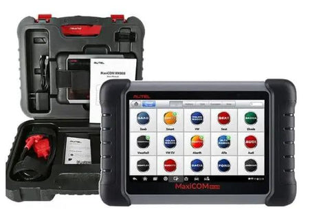 Straight Shot 12V Charger For Autel MaxiSys Pro MS906 MS905 MS908 MS906BT MS906TS Automotive Diagnostic Scanner Power Adapter with case and tablet.