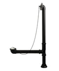 Clawfoot Tub Drain With Chain And Stopper In Matte Black Brass Fixture, 20 Gauge Construction With Corrosion Resistant Finish