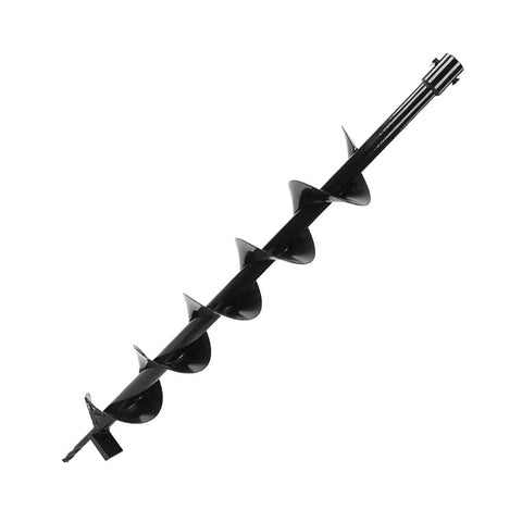 Pro Grade Garden Auger Drill Bit For Quick Post Holes And Tree Planting Manganese Steel Single Blade, 80 cm Length, 10 cm Diameter