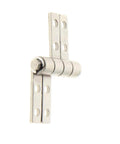 Left Hand Torque Friction Hinge 48.8mm Nickel Plated Iron Set 2pcs For Cabinets Silver Tone 16 Mounting Holes And 3.3mm Hole Size