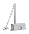 Spring Door Closer With Hold Open And Soft Close, Adjustable Arm, Beefy Aluminum Build, Fits Right And Left Opening Doors