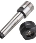 ER20 MT2 Collet Chuck Holder with M10 Drawbar, CNC Milling Lathe, 34mm Lock Nut, Carbon Steel