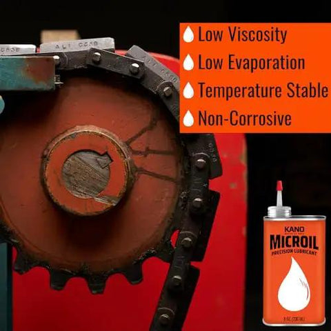 Chain mechanism with lubrication qualities; Low Viscosity Precision Lubricant Drip Oil For Clocks Watches Micrometers Small Parts.