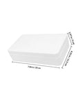White rectangular foam box with dimensions, 10 Pack High Density Foam Mailing Boxes For Tempered Glass Film And Phone Shell Packaging