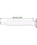 Five Piece White Buffer Damper Kit Soft Close Cushions For Cabinet Drawer Hardware Anti Slam Shock Pads, 60x9.2mm size.