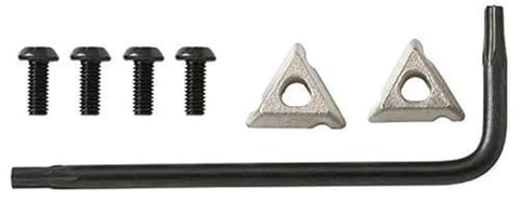 Beefy Two Tungsten Carbide Cutter Inserts Replacement Kit For MP Basic MP Pro Scout And MP Legend Multipliers Includes Hex Wrench And Four Replacement Screws Black