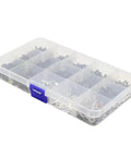 RC Screw Kit And Repair Set With 500 Pieces M3 M4 Screws Flat And Round Head Hex Drive Washers Lock Nuts in organizer box