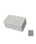 Durable White Plastic Junction Box For Organizing Cables In Control Panels Outdoor Installations And Home Appliances With Sturdy ABS Build, includes screws.