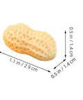 15-Piece Realistic Miniature Nut Set For Dollhouses, Resin Peanut, 1.14 x 0.55 x 0.55 in, Ideal Dollhouse Food Scene Prop