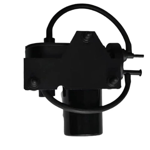 Top Shelf Electric Vacuum Pump Direct Swap For Ford F-250 F-350 Super Duty 6.0L Diesel 2004 2007, black electric pump with hoses.