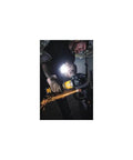 Solid Workhorse 20V Max Cordless Drill Grinder Combo Kit Pro Power Tools in action, cutting metal with sparks flying.
