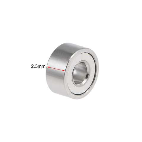 uxcell 682ZZ deep groove ball bearing, chrome steel, double shielded, 5mm outer diameter, 2.3mm bore
