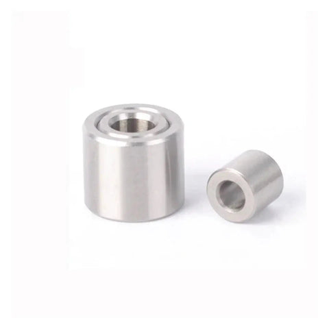 Top Shelf Stainless Steel Sleeve Bushing Built Tough For Rough Jobs Featuring Wear Resistant Finish And Precision Inner Guide Dimensions shown in 3mm and 4mm sizes.