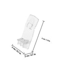50 Pack Self Locking Shelf Pegs For Cabinets And Shelves, white plastic pin with dimensions shown