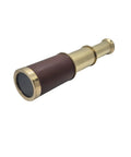 6 Inch Brass Pirates Telescope Collapsible Handheld Monocular Go-To Travel And Adventure, Outdoor Exploration, Ideal Gift For Navy Enthusiasts, Bird Watching, Trekking, And Collectible Nautical Spyglass, brass telescope with leather grip