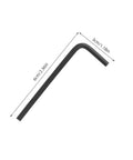 Cool 7pcs Mini Metric Hex Key Set 0.7mm To 3.0mm, Sturdy L Shaped Small Metal Wrench Kit For Furniture Build And DIY Repairs That Rock, black steel 6cm key
