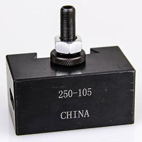 MT2 Morse Taper Holder For Drill And CNC Lathe Tooling Keeps MT2 Tools Locked In For Fast Carriage Changes With Power Feed Up To Twelve Inch Swing Compatible With 250100 And 250111 Tool Posts.