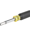 Magnetic Multi-Bit Screwdriver And Nut Driver, 11-In-1 With Eight Bit Tips And Three Nut Driver Sizes, Cushioned Grip Handle