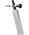 Four In One Grease Injection Gun Kit With Brass Needle Tip And Zerk Fittings For Precise Grease Application Four Loading Options Include Bulk Reservoir Standard Paper Cartridges And Threaded Cartridges Pro Grade Handheld Tool visible in silver color.