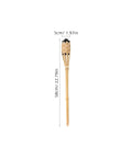 Natural Bamboo Tiki Torch Outdoor Set 2 Pack With Decorative Woven Design For Backyard Vibes And Garden Lighting