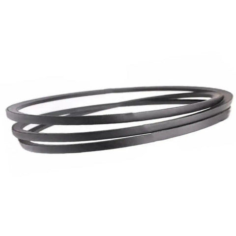 42-Inch Deck Drive Belt Replacement For Lawn Mower, Heavy Duty Direct Fit, Fits 42-Inch Deck Models, Smooth Power Transfer, Easy Install, Beefy Durability For Worn Or Broken Belts, black rubber belt coiled on white background