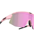 Sport Sunglasses Prescription Lens Ready With Clip-In 20mm Head Strap, Unisex Matte Pink Rose Multi Frame, UV Protection, 60mm Lens Width