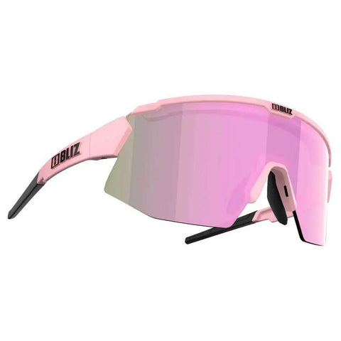 Sport Sunglasses Prescription Lens Ready With Clip-In 20mm Head Strap, Unisex Matte Pink Rose Multi Frame, UV Protection, 60mm Lens Width